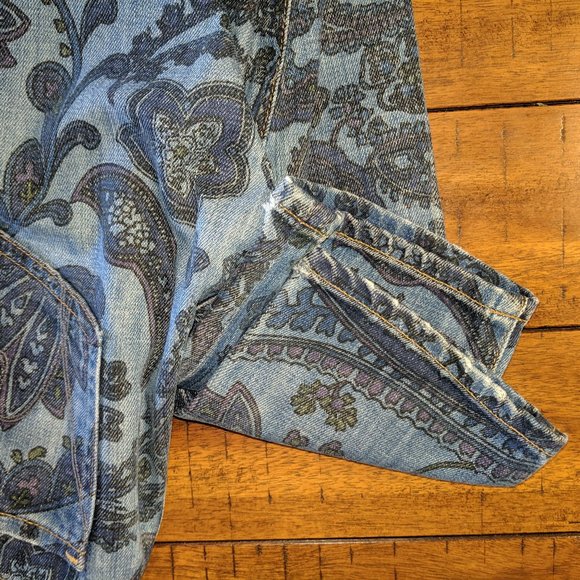 Avedon Paisley Low Rise Skinny Jean - Picture 7 of 14